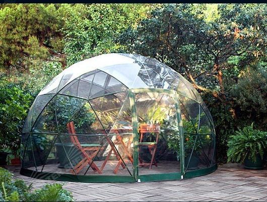 Kundengebundenes wasserdichtes windundurchlässiges bewegliches Zelt der geodätischen Kuppel mit Stahlrahmen-Hauben-Campingzelt