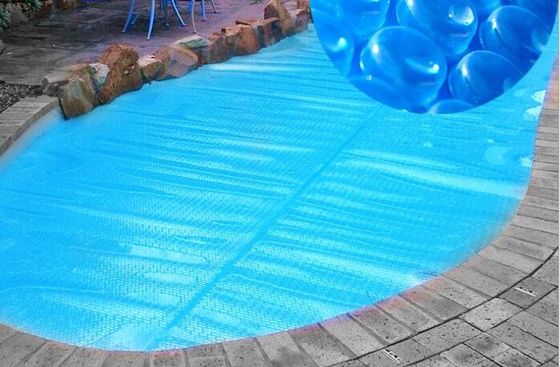 blaue Solarabdeckungs-Heizdecke des Swimmingpool-500um für über private Solarpool-Grundabdeckung