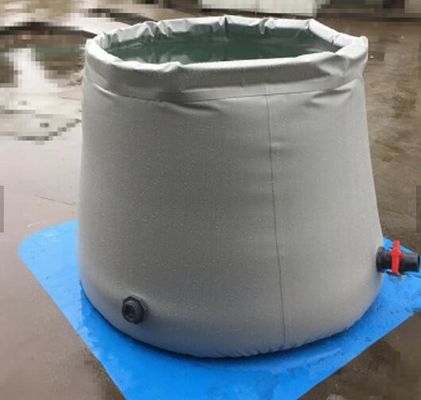 Planen-Wasser-Behälter-tragbarer Wasser-Behälter-Wasservorrat-Behälter Grey Flexible Onion Shapes 1.2MM