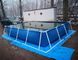 BGO 4M * 3M * 0.8M Rectangle Shape Tarpaulin Aquariums-Stahl-Rahmen mit Zwischenlagen-Fisch-Teich-Plastikbehälter
