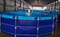 Fischzucht-Behälter der Runden-TPU 50000L 100000L im Freien mit Metallrahmen-Fisch-Teich-Plastikbehälter
