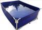 Anti- UV-Quadrat 20000L flexibles PVC-Fischzucht-Behälter-zusammenklappbares Aquariums-Fisch-Teich im Freien
