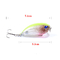 6 Farben 5.1CM/7.2g 8#Hooks 3D mustert harten Plastikköder des Köder-0.30m-0.9M Floating Crank Fishing