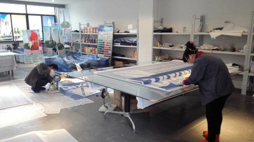 Digital, die PVC-Masche einzäunt Anzeige 1000x1000 12x12 270g im Freien drucken