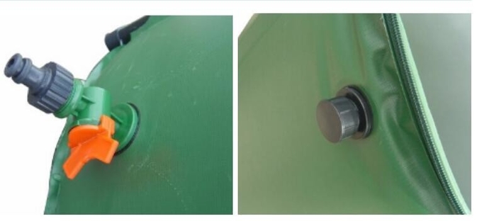Flexibles zusammenklappbares Wasser-Kolben-Regenfass PVC-100L für Garten-Regenwasser-Kollektor