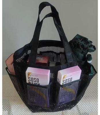 Familienbedarf Mehrfunktions- PVC-beschichtete Maschen-Storage-Tasche Einkaufstasche Maschen-Tote-Tasche