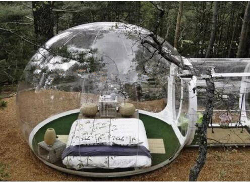 Klares aufblasbares Blasen-Zelt-aufblasbares doppeltes nähendes klares Campingzelt-aufblasbares Festzelt