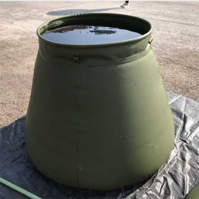Armee, die Regen-Wasser-Behälter-runde Spitze PVCs faltbare für die Feuerbekämpfung 2500L Selbst-steht