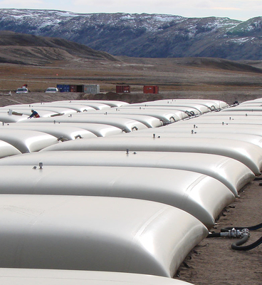 Schmierölspeicher Flexible Blase Brennstoffbehälter TPU Beschichtung Stoff 50000 Liter