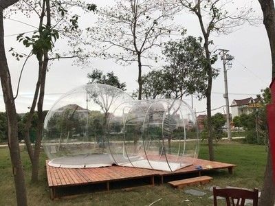 Hotel-klares aufblasbares Blasen-Zelt, aufblasbares transparentes Zelt im Freien für das Kampieren