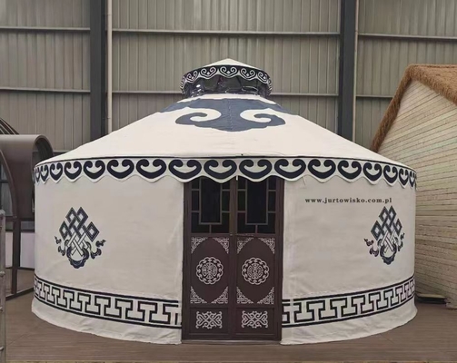 Erleben Sie den Charme der mongolischen Kultur Yurt Bambusstruktur Geodäsische Kuppelzelt