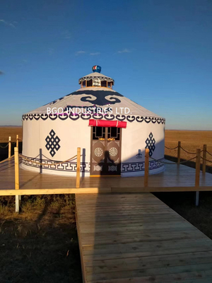 Erleben Sie den Charme der mongolischen Kultur Yurt Bambusstruktur Geodäsische Kuppelzelt