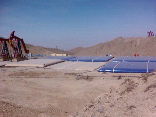 Schmierölspeicher Flexible Blase Brennstoffbehälter TPU Beschichtung Stoff 50000 Liter