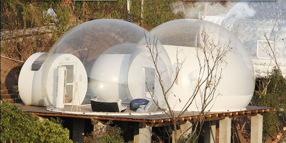 Professionelles Design aufblasbares Blasentent mit Bad Wohnzimmer und Schlafzimmer für Outdoor-Abenteuer