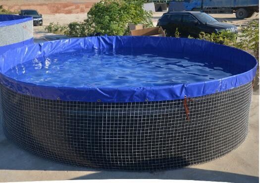 16m Durchmesser 301.440 Liter Klappbare Runde Fischbecken PVC-Tarnellen Außenfischbecken