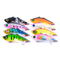 8 Farbvolle schwimmende Schicht VIB, die harten Feder-Haken des Köder-8# fischt