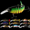 10 Farben, die 12CM/23g 3D Plastikköder mustert, versenkten multi verbundenen Fischköder der Elritze-sieben