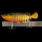 13 Farben, die 10.5CM/18.6g 3D Dragonfish-Köder mustert, versenkten multi verbundenen Fischköder acht